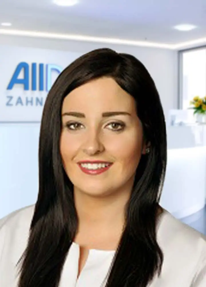 Portrait Zahn&auml;rztin Jasmin Al-Zuebi (AllDent Frankfurt)