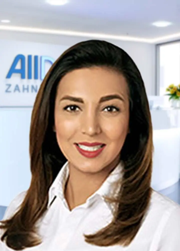 Portrait Zahn&auml;rztin Parisa Joui (AllDent Frankfurt)