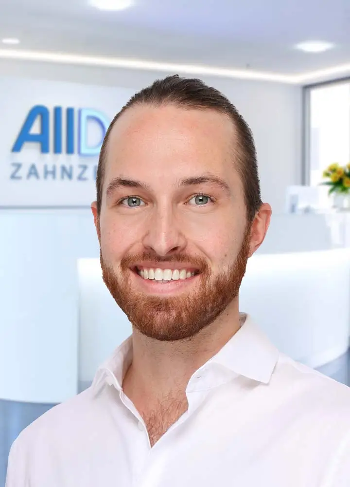 Portrait Zahnarzt Justus Weiland (AllDent Frankfurt)