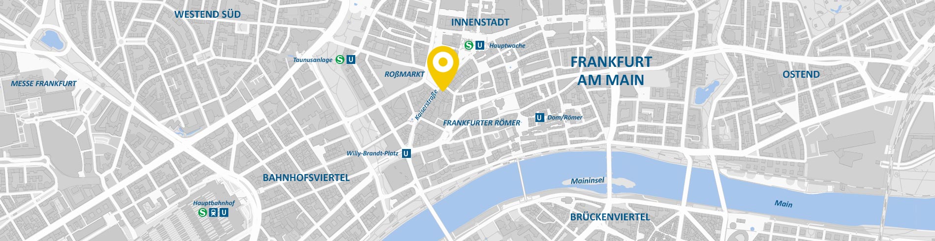 Stadtkarte AllDent Frankfurt 